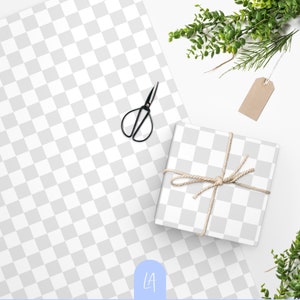 Rotolo di carta da regalo a scacchi / Motivo a scacchi / Ideale per Natale, compleanni e molto altro!