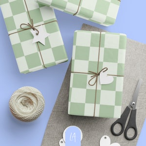 Rotolo di carta da regalo a scacchi / Motivo a scacchi / Ideale per Natale, compleanni e molto altro!
