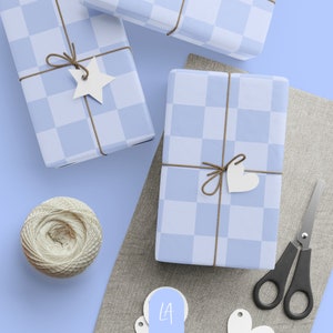 Rotolo di carta da regalo a scacchi / Motivo a scacchi / Ideale per Natale, compleanni e molto altro!