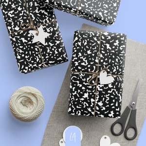 Rotolo di carta da regalo / Modello di quaderno di composizione / Ottimo per Natale e compleanni e molto altro! / Regali per il ritorno a scuola