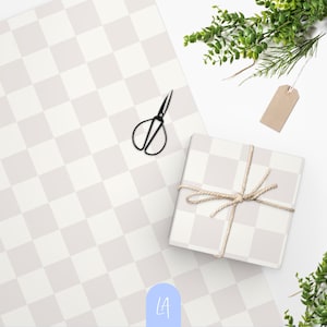 Rotolo di carta da regalo a scacchi / Motivo a scacchi / Ideale per Natale, compleanni e molto altro!