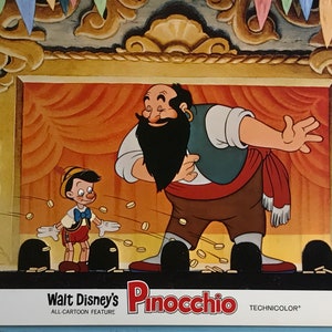 Vintage “ Pinocchio“  Original Vintage Theatrical Lobby Card