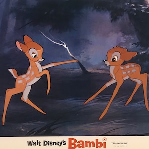 &quot;Vintage &quot;&quot; Bambi &quot; Original Vintage Theatralische Lobby Karte 1970&#39;s.&quot;