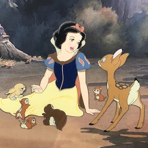 ウォルト・ディズニー・アニメーション・セル画「白雪姫と森の動物たち 