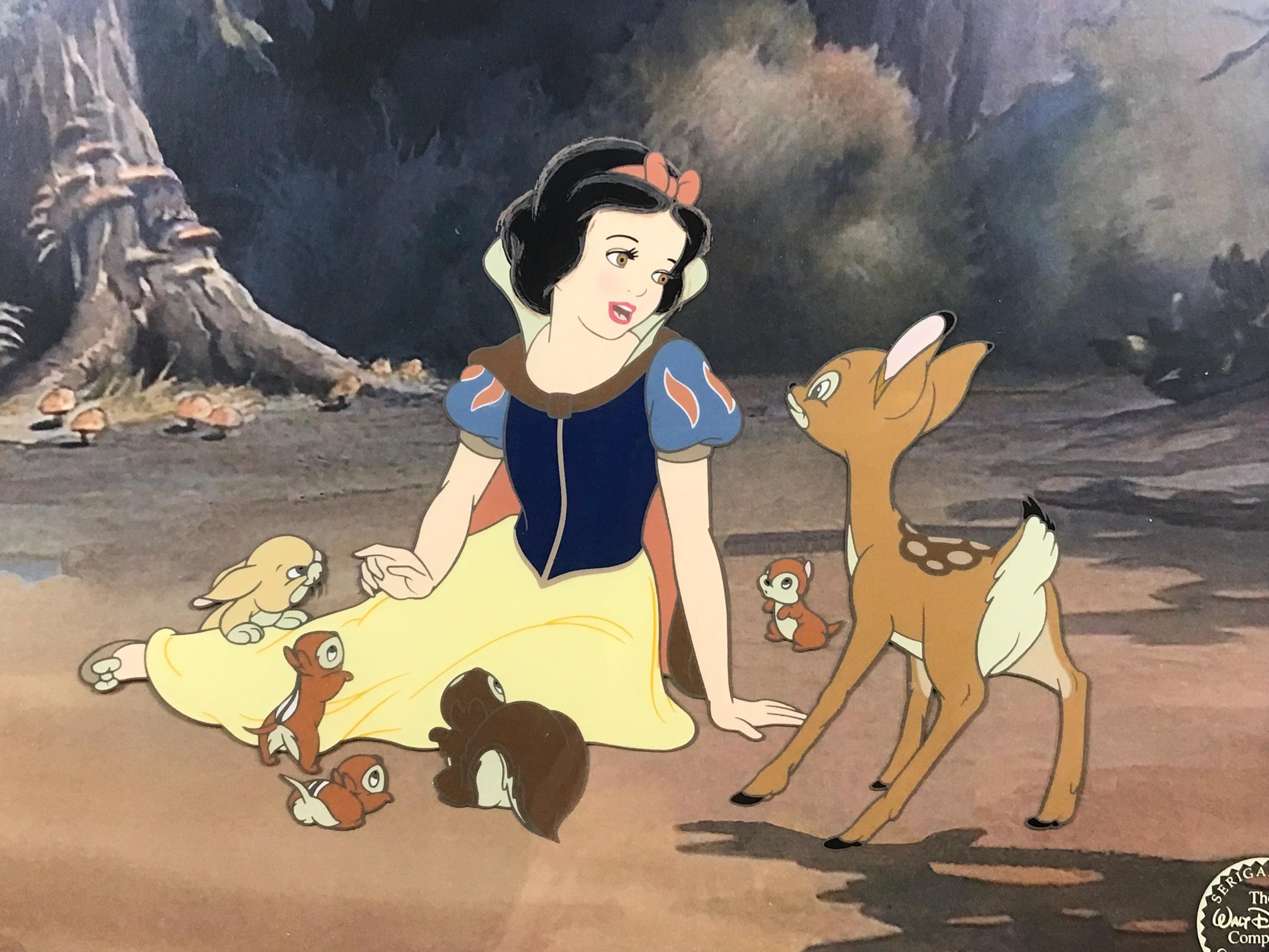ウォルト・ディズニー・アニメーション・セル画「白雪姫と森の動物たち