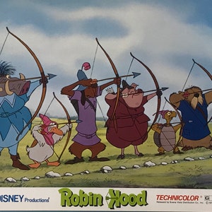 Vintage Robin Hood Original Version Vintage Theaterlobby Karte - 1973 Mint Cond.