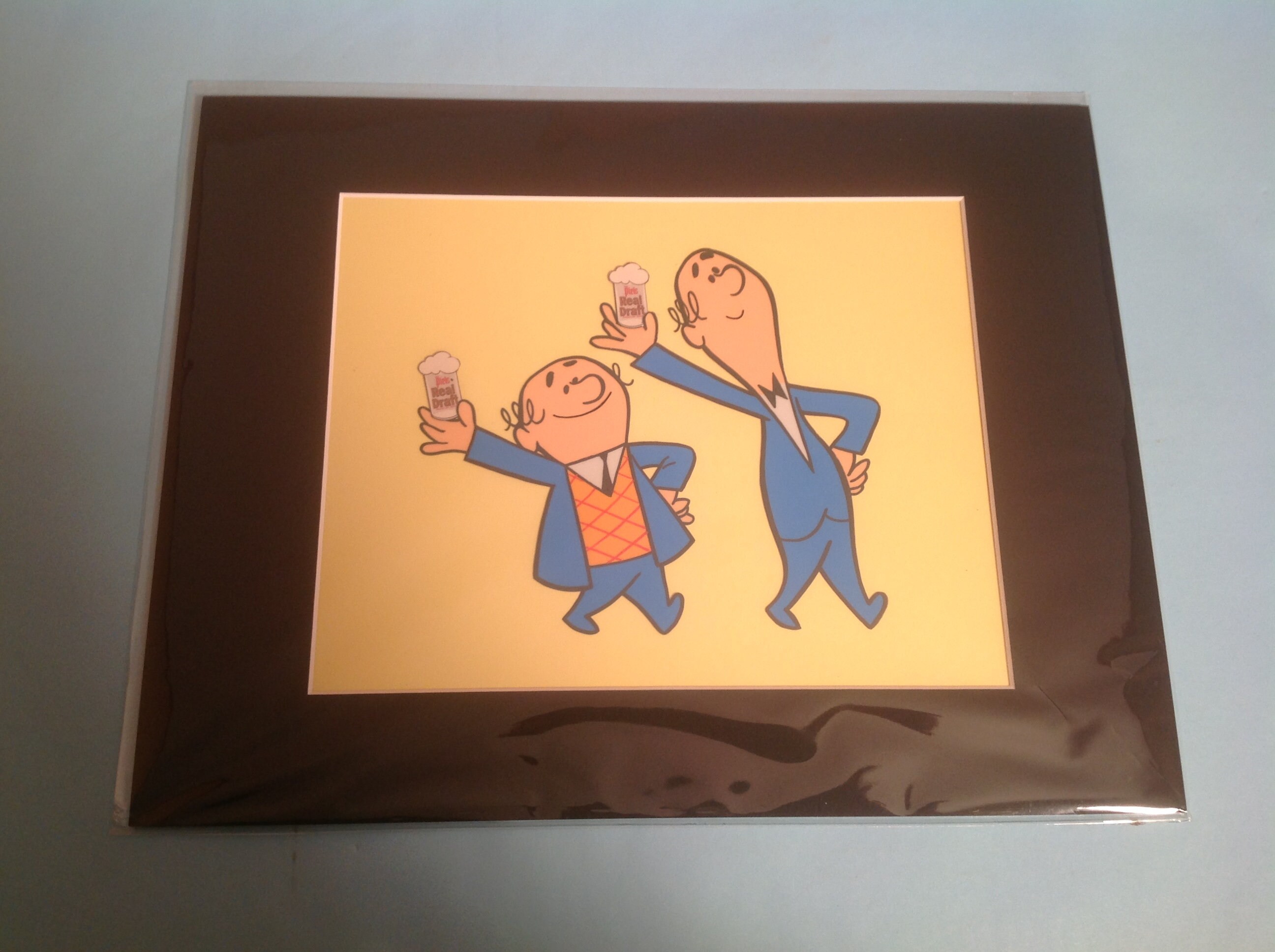 Pills Beer Bert and Harry Vintage Production Cel - 1960’s Extremely Rare Handinked Animation Production Cel