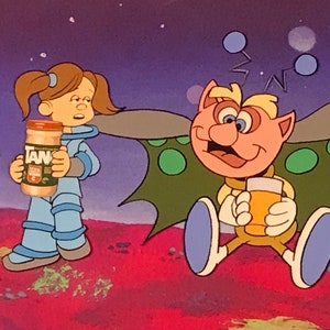 Vintage Commercial Production 2 Cel Setup - Tang Breakfast Drink - With Matching Drawings 1980’s