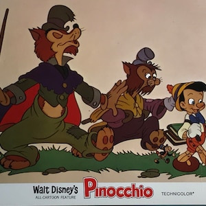 Vintage “ Pinocchio“  Original Vintage Theatrical Lobby Card