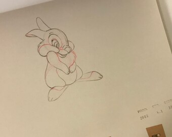 Animation Flip Book from “ Bambi “ featuring Thumper-Disney Animation - Disney Vintage