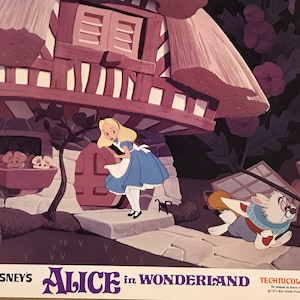 Vintage Alice in Wonderland Original Vintage Theatrical Lobby Card - 1970’s