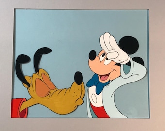 Mickey Mouse 1936 Original Production TITLE Animation Cel Drawing