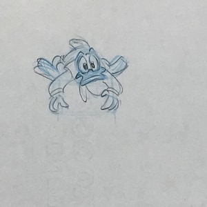 Walt Disney Donald Duck Animation Production Drawing - Disney Collectible - Disney Animation - Vintage Disney
