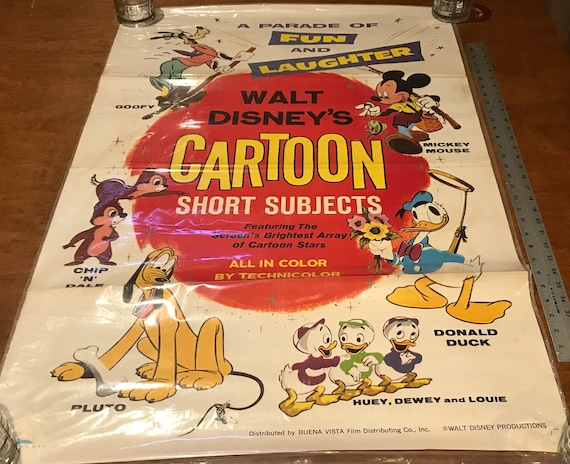 オリジナルポスターディズニー1950年 ヴィンテージ ウォルト・ディズニー カートゥーン ショート
