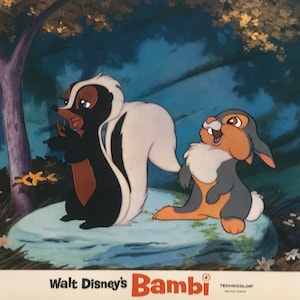 &quot;Vintage &quot;&quot; Bambi &quot; Original Vintage Theatralische Lobby Karte 1970&#39;s.&quot;