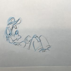 Vintage Animation Production 4 Drawings - Goofy - 1980’s