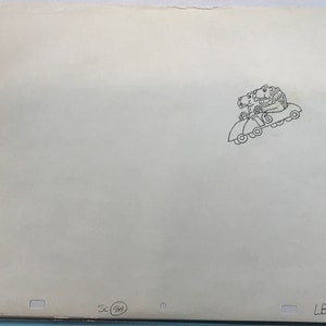 &quot;Animierte Produktionszeichnung von 2 Löwen &quot;aus &quot;&quot;Schulhaus Rock&quot;&quot; 1970er Zeichentrickserie - Walt Disney - Disney Animation.&quot;