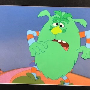 Animation Production Cel - Big Green Monster - Alphabets Cereal Commercial -1980’s