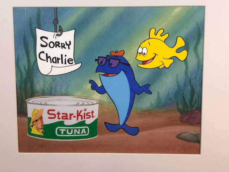 Animation Cel Charlie the Tuna Animation Production 4 Cel Setup With ...