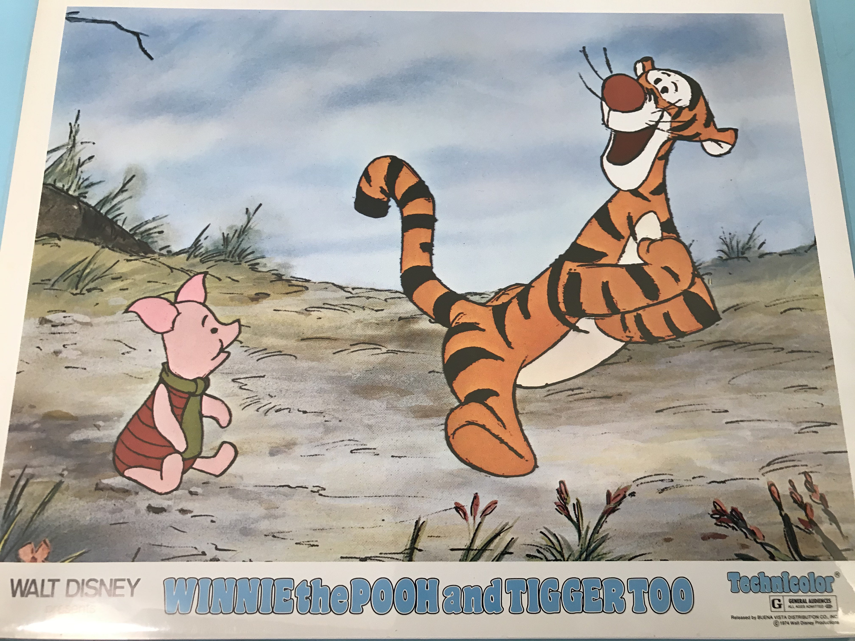 プーさんとティガーUSオリジナル映画ポスター、ロビーカード5枚セット ヴィンテージ くまのプーさん & ティガー オリジナルリリース
