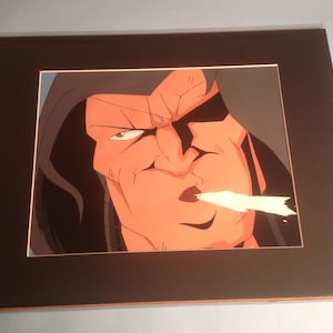 Animation Cel Vintage Animation Production Cel- Rare Closeup of Villain from the Animated Series GI Joe Extreme Disney Animation