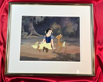 ウォルト・ディズニー・アニメーション・セル画「白雪姫と森の動物たち