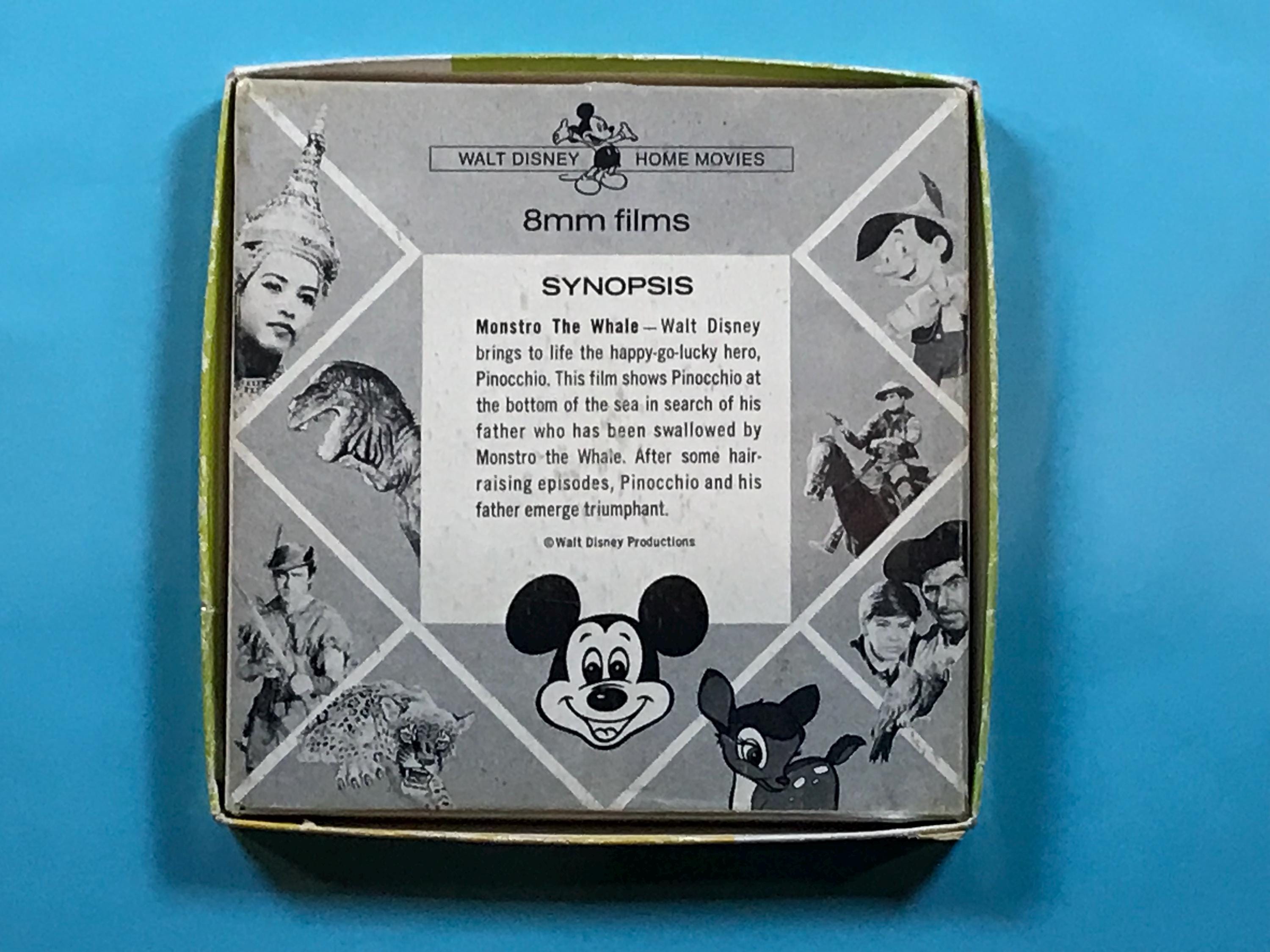 ウォルト・ディズニーのヴィンテージ8ミリカラー無声映画「ピノキオ