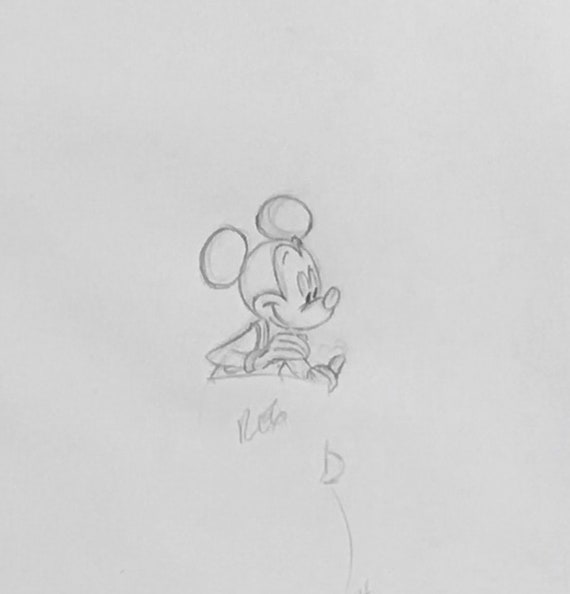 ヴィンテージ ディズニー ミッキー マウス アニメーション制作の絵