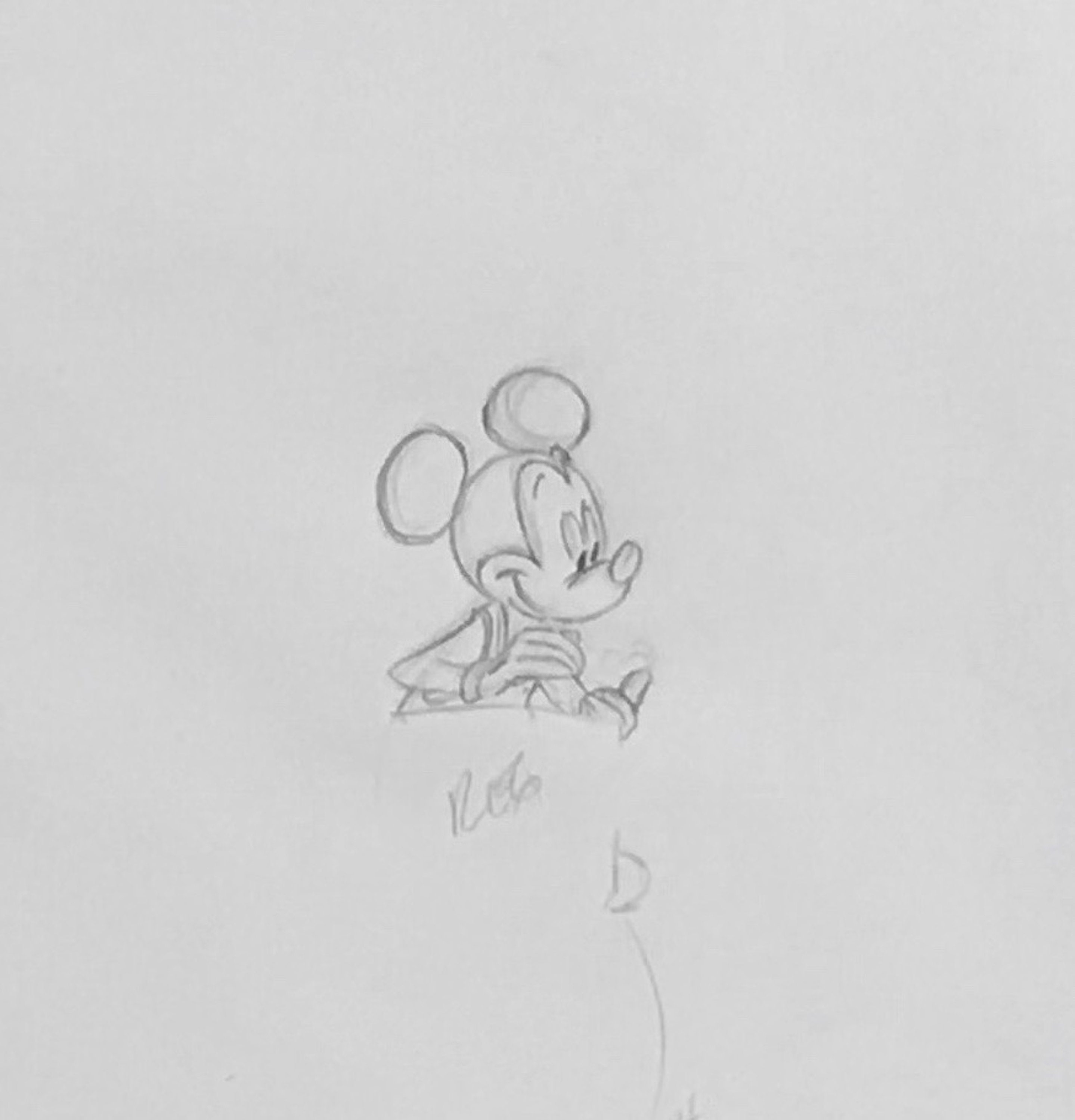 ヴィンテージ ディズニー ミッキー マウス アニメーション制作の絵