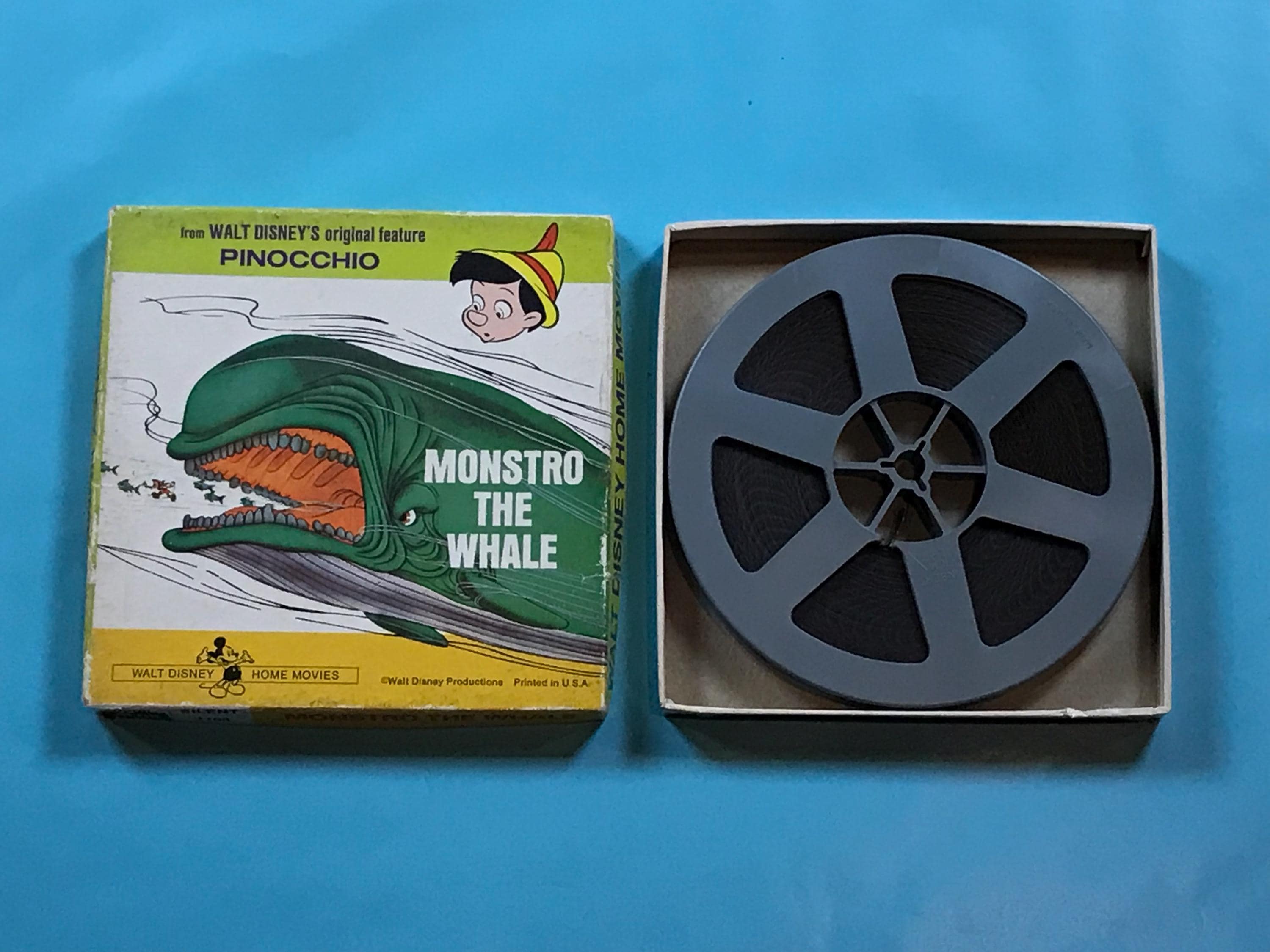 ウォルト・ディズニーのヴィンテージ8ミリカラー無声映画「ピノキオ