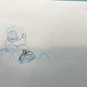 Vintage Animation Production 5 Drawings - Goofy - 1980’s