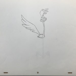 Vintage Animation Production Drawings - Roadrunner- Set of 2 Production Drawings with Body and Feet - 1960’s