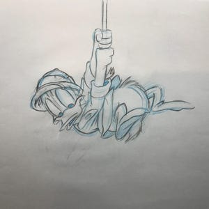 Walt Disney Donald Duck Animation Production Drawing - Disney Collectible - Disney Animation - Vintage Disney