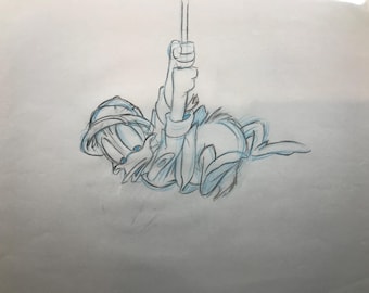 Walt Disney Donald Duck Animation Production Drawing - Disney Collectible - Disney Animation - Vintage Disney