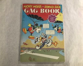 希少ビンテージ ミッキー ドナルド コミックブック MADE IN USA ウォルト・ディズニーのミッキーマウスとドナルドダックの巨大