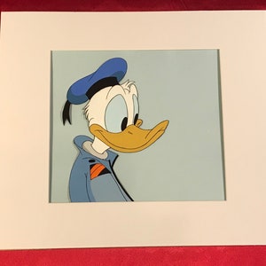 Vintage Donald Duck Animation Production Cel - Large Close-up Image - 1980’s