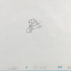 Animation Produktion Zeichnungen -&quot;2&quot; aus &quot; Schoolhouse Rock &quot; 1970s Zeichentrickserie - Walt Disney - Disney Animation