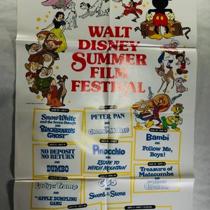 Vintage US One Sheet Original Movie Poster &quot; Summer Film Festival &quot; Original Vintage 1970&#39;s Release en excelentes condiciones