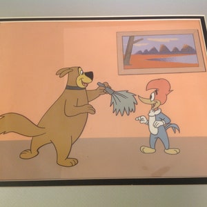 Woody Woodpecker Animation Produktion 2 Cel Einrichtung - Original - One Of A Kind + Produktion Hintergrund
