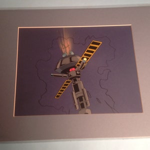 Animation Cel Vintage Animation Production Cel- Space Satelite from the Animated Series GI Joe Extreme