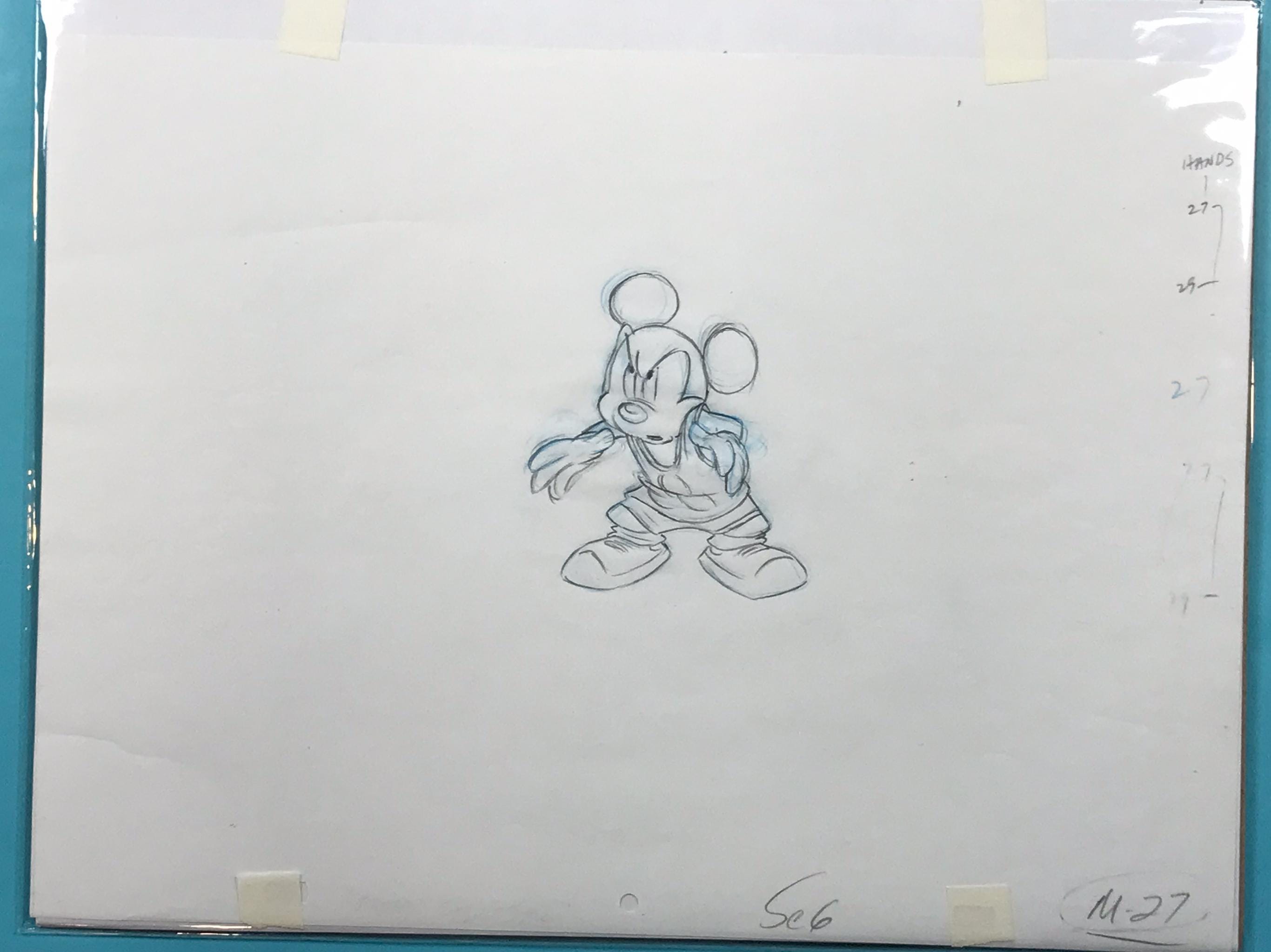 １９８５年のリトグラフ 1985年製 ヴィンテージ オリジナル ミッキーマウス リトグラフ