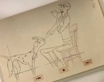 Animation Flip Book from “ 101 Dalmatians “ featuring Pongo and Roger