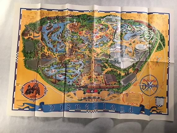ヴィンテージ ディズニーランド マップ - カリフォルニア州アナハイム