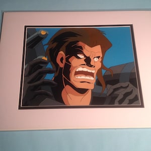Animation Cel Vintage Animation Production Cel- Angry Villian from the Animated Series GI Joe Extreme