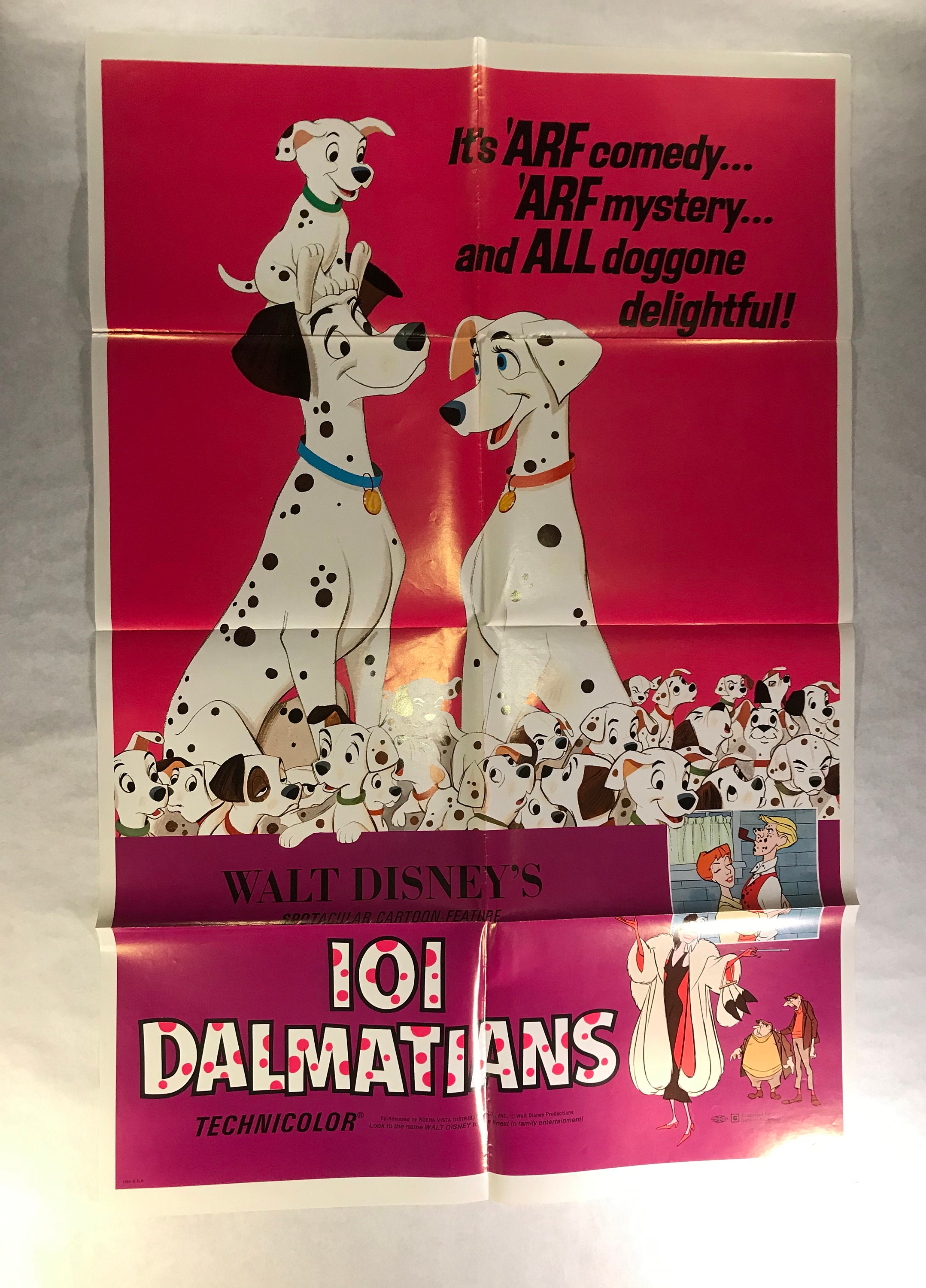 ヴィンテージ US ワンシート オリジナル映画ポスター「101匹わん