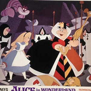 Vintage Alice in Wonderland Original Vintage Theatrical Lobby Card - 1970’s