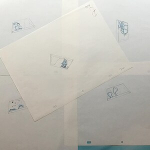 Vintage Animation Production 5 Drawings - Donald Duck -1980’s