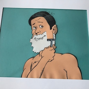 Cartoonist &quot; Jack Davis &quot;  Disney Animation Production Cel + Animation Pencil Drawing - 1980&#39;s - Mad Magazine Artist