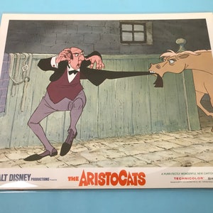 &quot;Vintage &quot;&quot;The Aristocats&quot;&quot; Original Version Vintage Theatrical Lobby Karte - 1970 - Mint Cond.