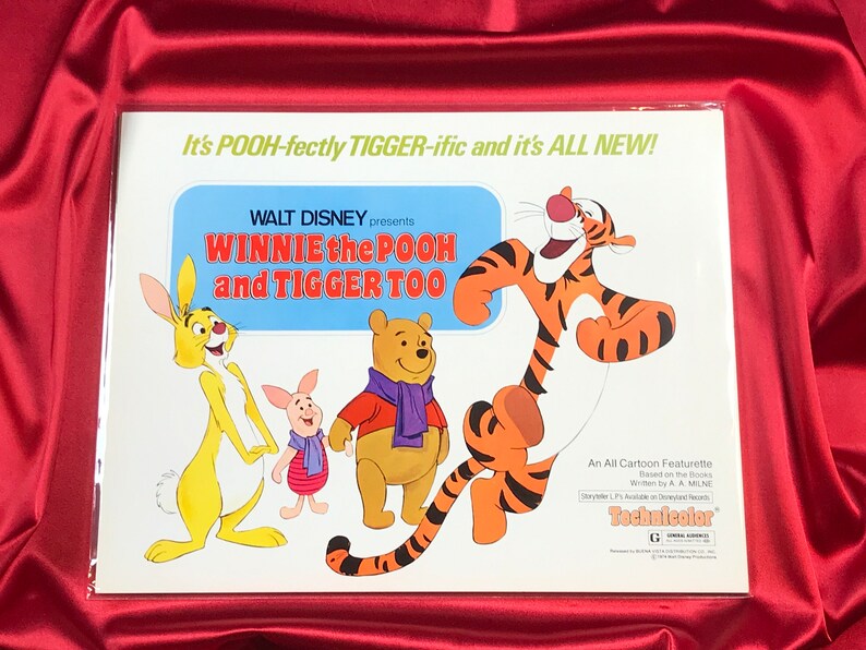 Vintage “ Winnie the Pooh and Tiger Too “ Disney Original Vintage ...